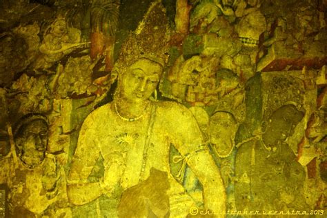 The Ajanta Fresco Panel Depicts Bodhisattva Avalokiteshvara With Exquisite Detail and Profound Emotional Resonance!